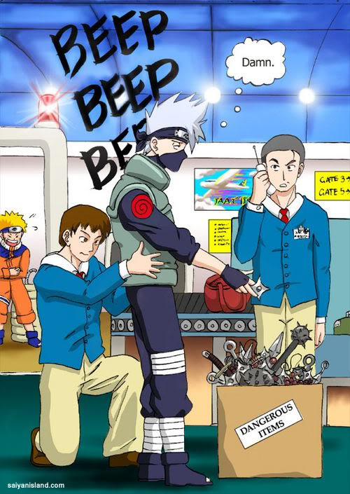 Las imagenes mas graciosas de naruto Kakashi_Caught_at_Airport