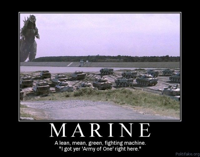  Post your funniest Pics Marine-marine-marines-army-of-one-gojira-godzilla-political-poster-1262641575