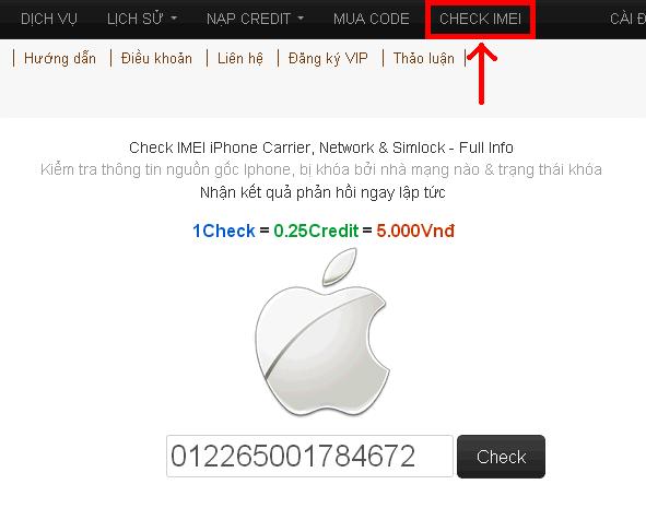 Www.GSM-SERVER.NET - SERVER UNLOCK CODE IPHONE 5-4S-4-3GS-3G-2G lên Quốc tế - Check IMEI Miễn phí  Check1_zps17f4ae09