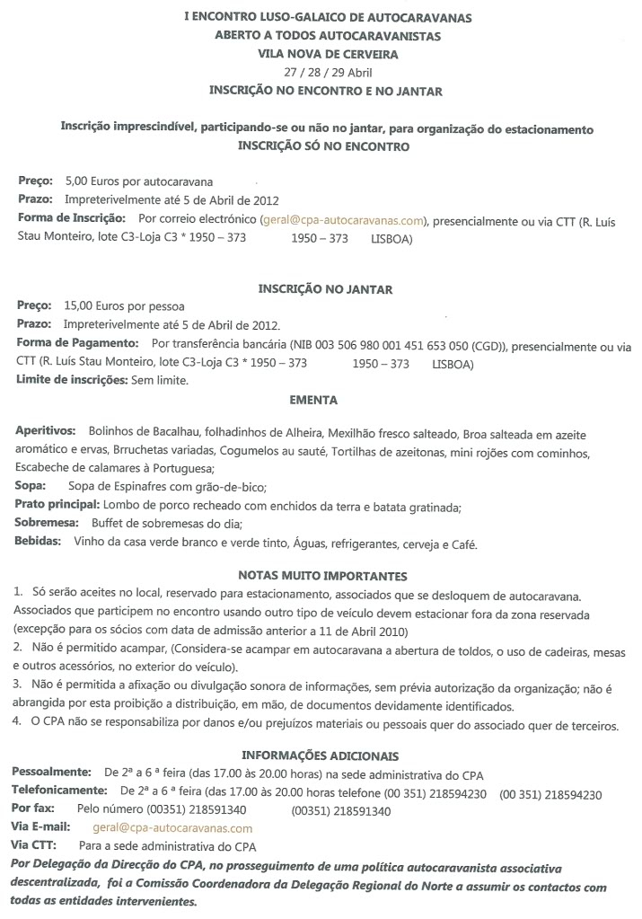 1º Encontro Luso-Galaico de Autocaravanas em 27-28 e 29 de Abril Digitalizar0017