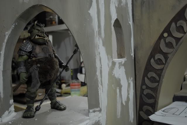 Custom Diorama 1:6 Scale Jabba the Hutt Sideshow 25
