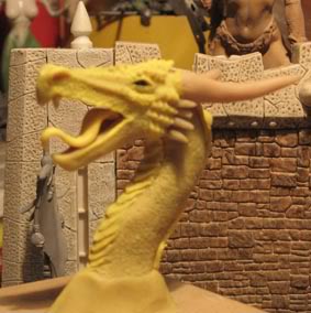 cabeza de dragon en sculpey Mty494