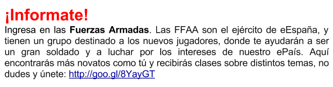 [14] VOTACION Modificacion de la ley de regulación del mensaje de bienvenida (Miquel Bini-En nombre de la Cupula de las FFAA) MSG-B1_zpsc6105c9f