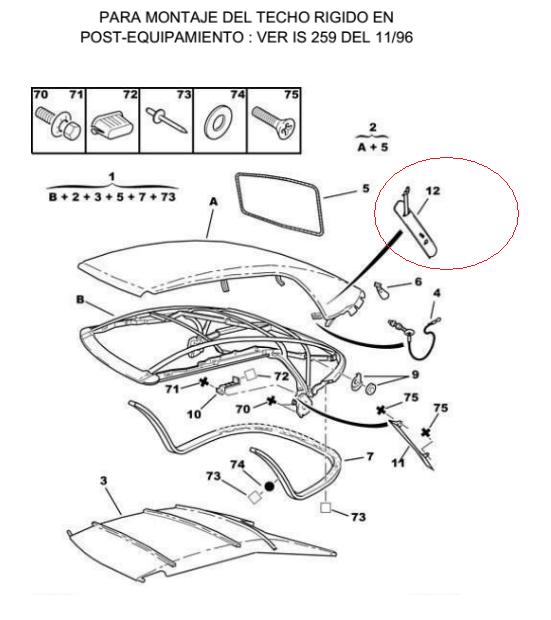 [ CAPOTA ] Pieza de plástico - Guía cordón de la capota (tensor de forro de capota fases 2 y 3) Dibujo_zps0b1de8ec