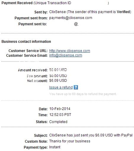 My 5th payment from ClixSense ! Clixsensepm5pp_zps7a0f741e