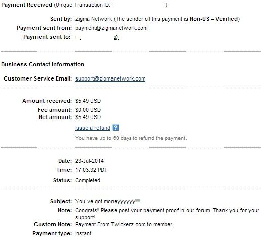 My 3rd payment from Twickerz ! Twickerzpm3pp_zpse82a20fe