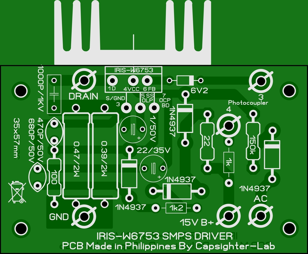 W6753 SMPS DRIVER  IRIS-W6753%20SMPS%20DRIVER%20SILKSCREEN_zpsxmtqs9vl