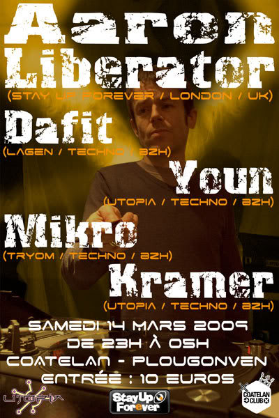 AARON LIBERATOR @ Coatelan Club - Plougonven le 14/03/09 Affiche-Aaron