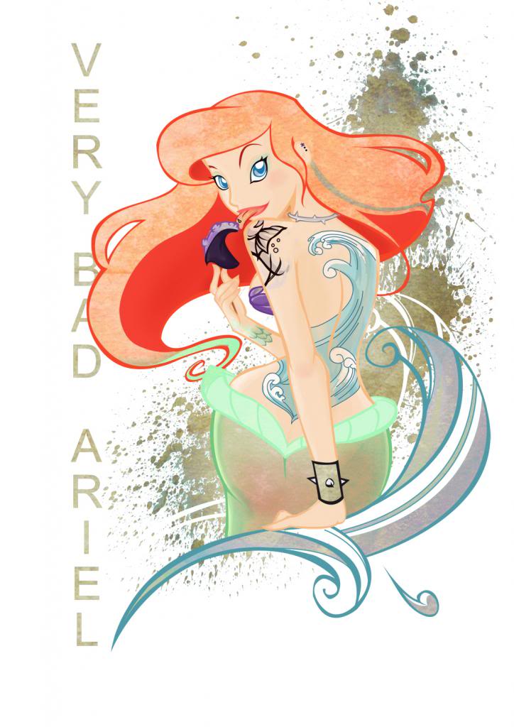 [Fan Arts] Les Fanarts de MadEye ! Raiponce - Page 7 Ariel_trash_paper_tache2_zpsc712022b