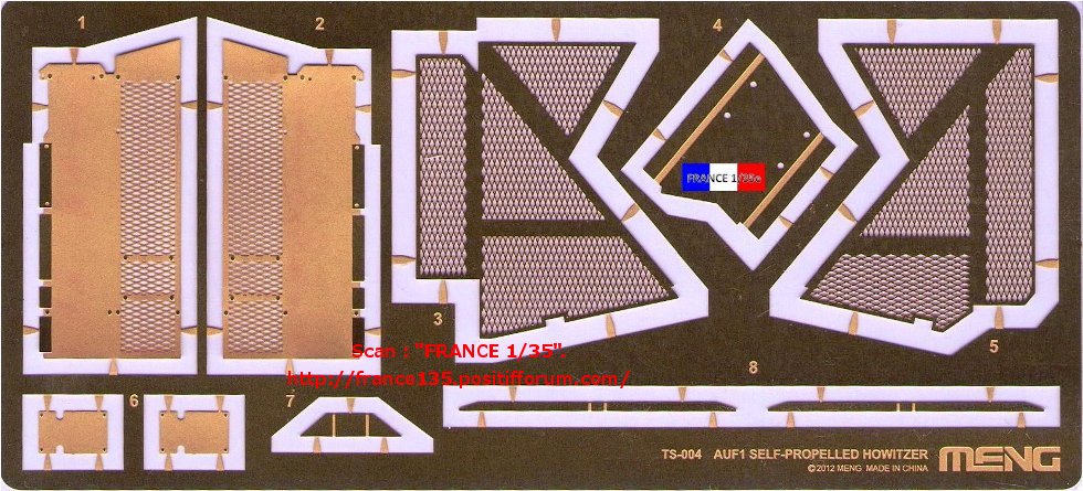 auf1 - AMX 30 AUF1, French Self Propelled Gun. MENG, 1/35, ref TS-004. Plastique injecté et photodécoupe. Revue en 4 partie. 1ère partie. FRANCE135_AuF1_MENGMODEL_1-35_REFTS-004_50_zps0c542a7d
