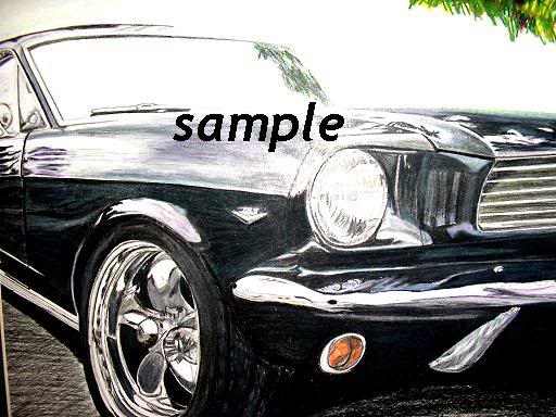 A bunch of older artwork done with Prisma color pencils Artwork66mustang