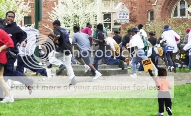 ABSOLUTELY HYSTERICAL - Hero brings a halt to Ferguson rioting! ATT5912031