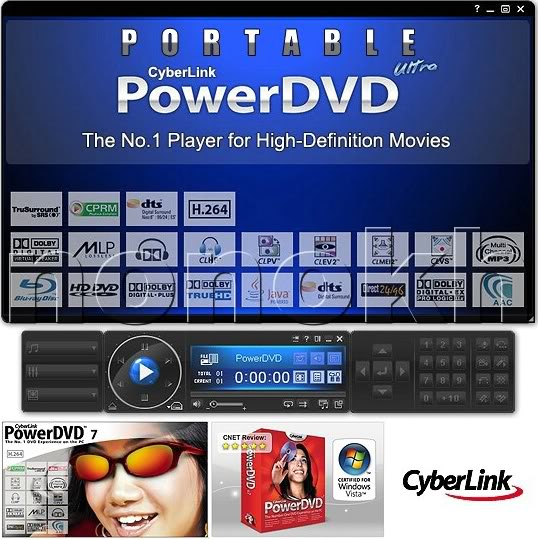 Cyberlink PowerDVD v7.3.3730 Ultra Deluxe Portable Cuberlinkl