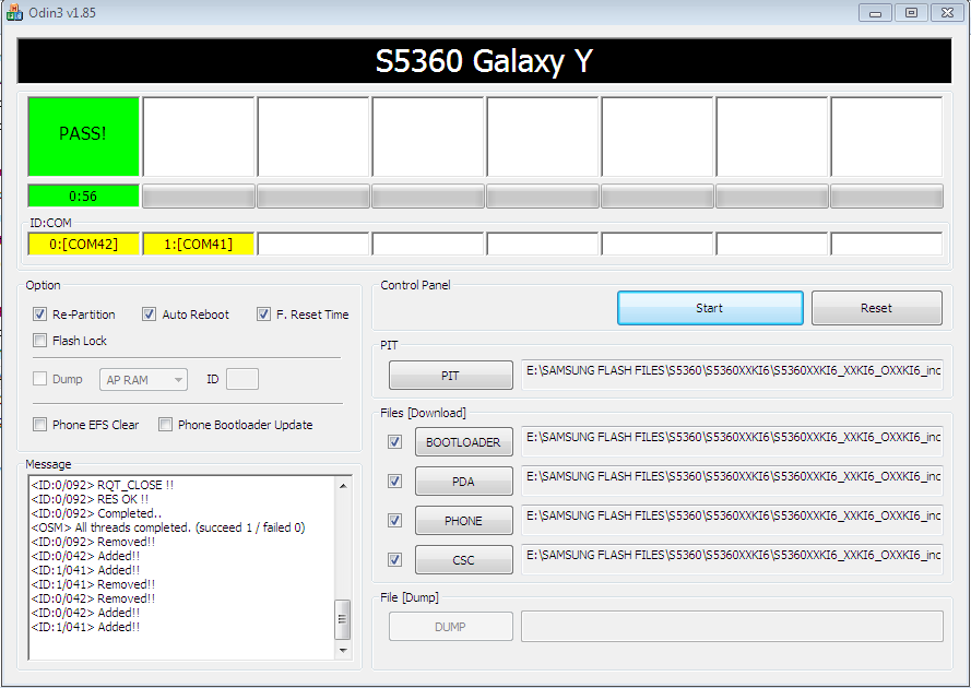 Samsung Y5360 flash success with Odin Samsungy5360flashsuccess_zps45111d12