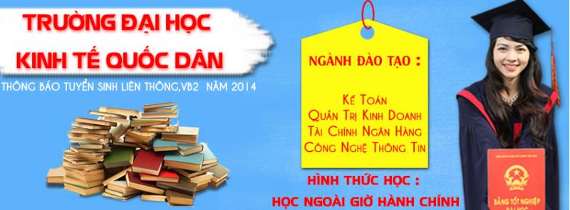 Tuyển sinh liên thông,VB2 ĐH Kinh Tế Quốc Dân 2014-2015 ( từ TC,CĐN,CĐ) Bn_fb_KTQD_851x315