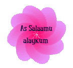 As-Salaamu alaikum graphics (includes wa alaikumu salaam) Salaamflowerpink
