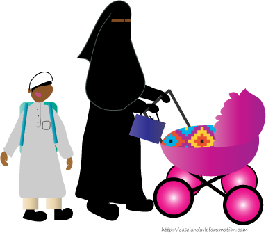 Muslimah Dolls Mama-son-buggy-2