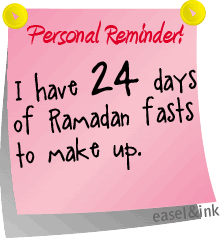 .:Ramadan Post-It Reminders:. 24days