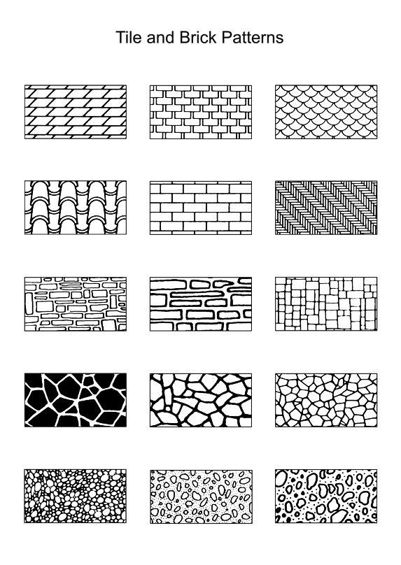 Nghệ thuật tả bút sắt theo lối Tây phương Tile_and_brick