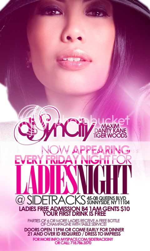 Ladies Night Feat. Dj Syncity @ Sidetracks Syncitypromo