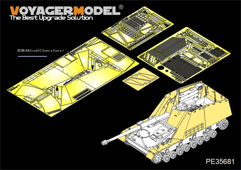 Nouveautés Voyager Model. VOYAGERRefPE35681WWIIgermanSdKfz164Nashornarmourplate_fenderspourlekitTamiyaref3533501_zps440bb6fd