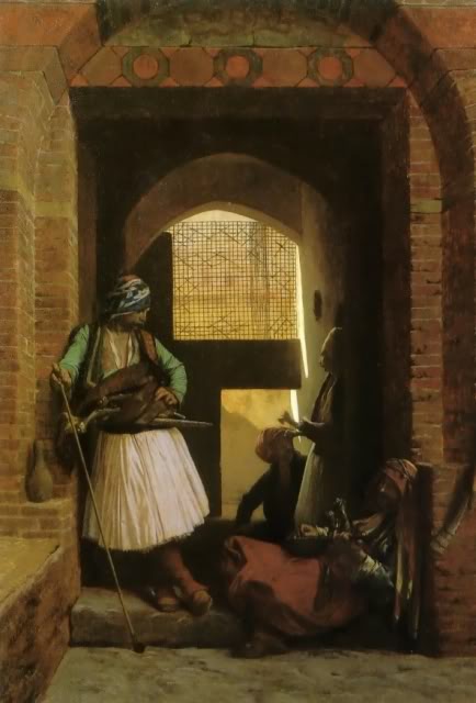 Piktura Shqiptare - Faqe 3 Arnauts_of_Cairo_at_the_Gate_of_Bab