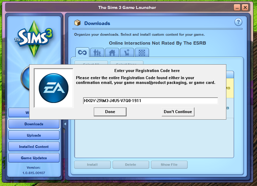 You are playing a non-final, unauthorized copy of The Sims 3. Screenshot%202