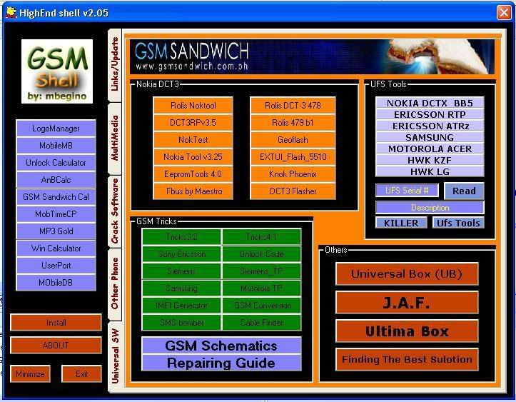 GSM HighEnd Shell Shell1