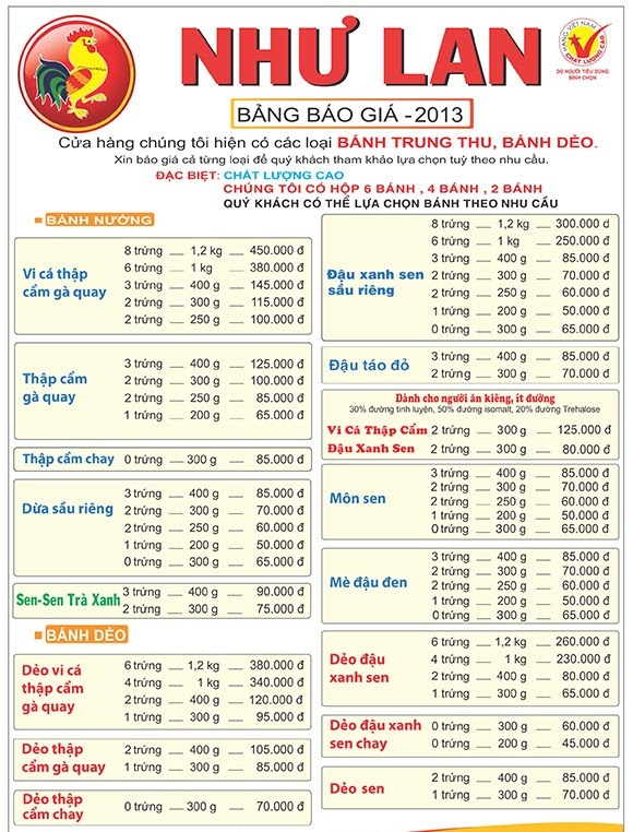 Bánh trung thu Như Lan - Ngon, rẻ và chất lượng - NPP Sông Đáy Banh-trung-2013-4-hop_zps26137077