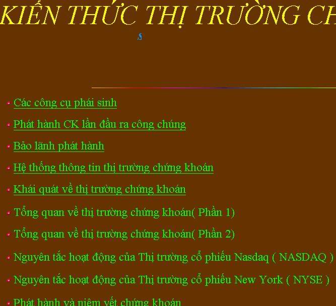 HỌC ĐẦU TƯ CHỨNG KHOÁN VÀ KỸ NĂNG MUA BÁN CHỨNG KHOÁN HIỆU QUẢ 28-1