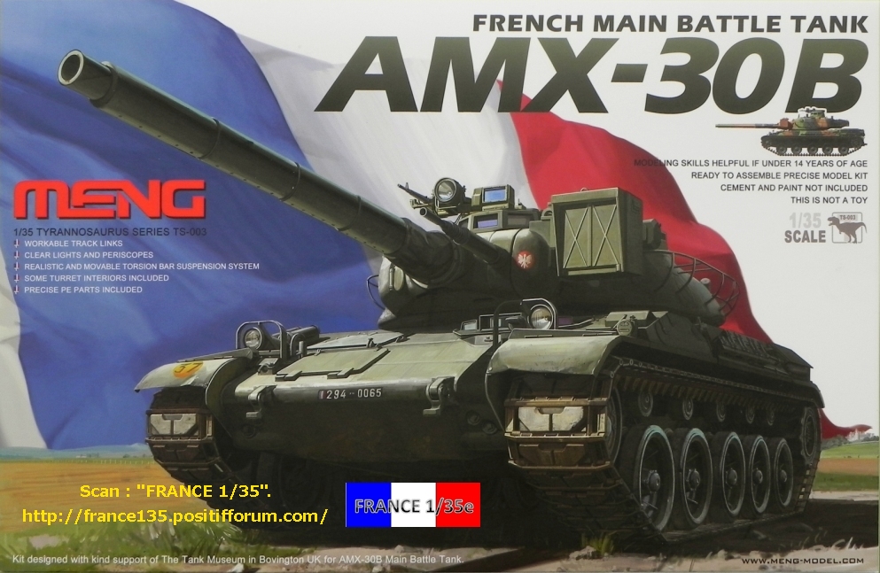 AMX 30B, French Main Battle Tank. MENG, 1/35, ref TS-003. Plastique injecté et photodécoupe. 1ère partie. FRANCE135_AMX30B_MENG_1-35_REFTS-003_01_zps71939869