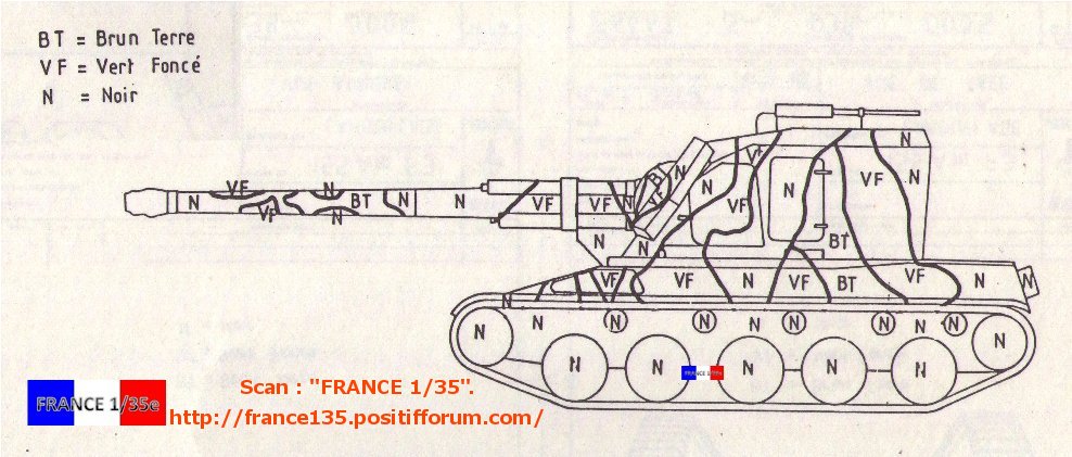 AMX 30 AUF1, French Self Propelled Gun. MENG, 1/35, ref TS-004. Plastique injecté et photodécoupe. Revue en 4 partie. 1ère partie. AuF1SheacutemaofficielcamouflageOTAN1_zps1052db58