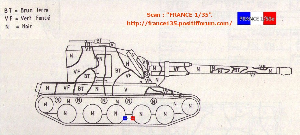 auf1 - AMX 30 AUF1, French Self Propelled Gun. MENG, 1/35, ref TS-004. Plastique injecté et photodécoupe. Revue en 4 partie. 1ère partie. AuF1SheacutemaofficielcamouflageOTAN2_zps49359404