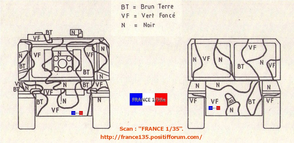 auf1 - AMX 30 AUF1, French Self Propelled Gun. MENG, 1/35, ref TS-004. Plastique injecté et photodécoupe. Revue en 4 partie. 1ère partie. AuF1SheacutemaofficielcamouflageOTAN4_zps9ce827fb