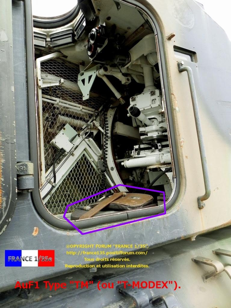 AMX 30 AUF1, French Self Propelled Gun. MENG, 1/35, ref TS-004. Plastique injecté et photodécoupe. Revue en 4 partie. 1ère partie. AuF1TM_Inteacuterieur_CocircteacuteChefDePiegravece_001_zps718b098e