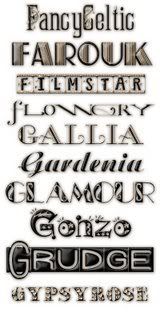 pack de 10 originales fuentes 10_FONTS_F-G