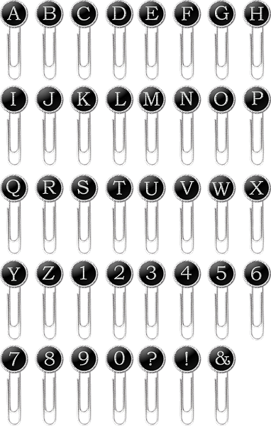 Alphabets tubes DH_MiniPaperclips