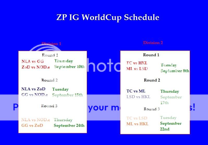 Schedule and Divisions WorldcupSchedule