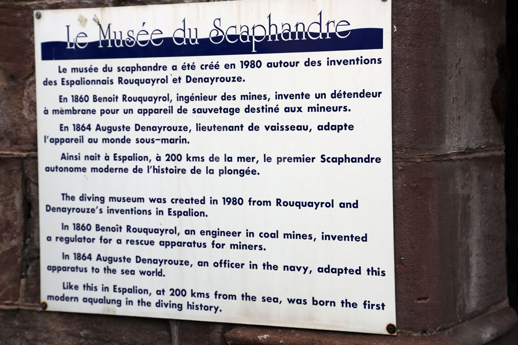 visite du musée du scaphandre a l'Espalion (Aveyron) Esp41