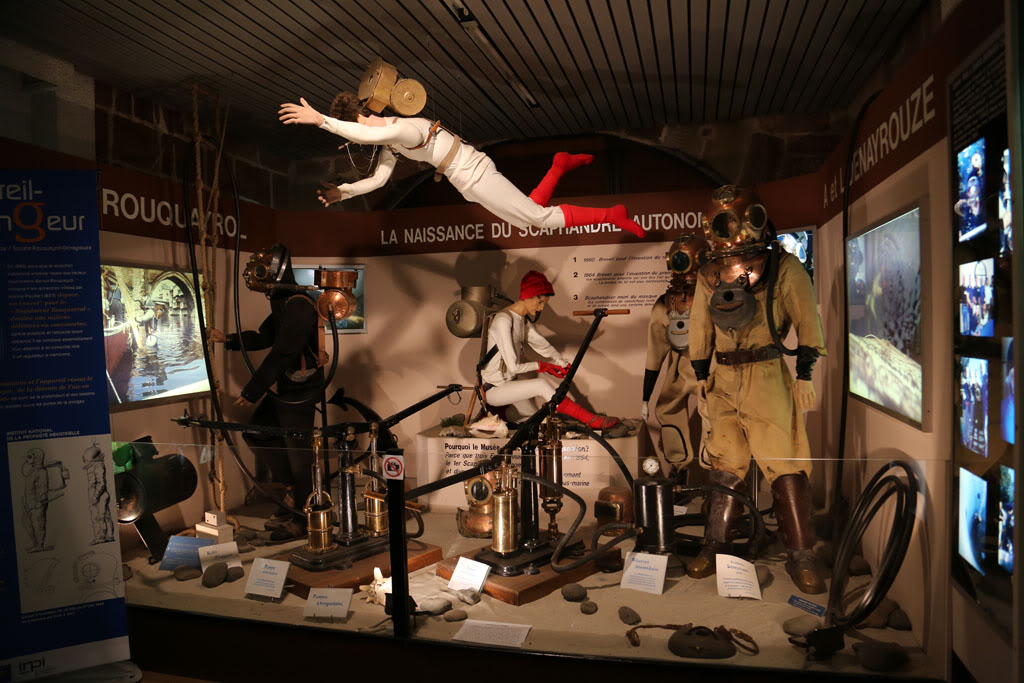 visite du musée du scaphandre a l'Espalion (Aveyron) Esp61