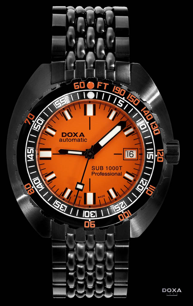 doxa - Doxa : le black et orange Sharkhunter_Front