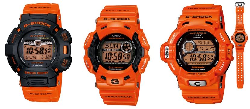 casio - quand Casio se met au orange Casioorange