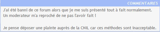 message destiné aux pisses vinaigres et autres constipés ... Commentaire