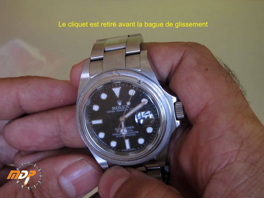 [tutorial] démonter et remonter la lunette d'une Submariner Tuto05