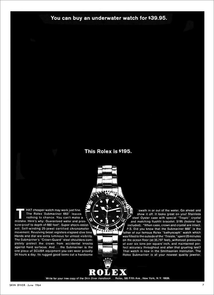 submariner - (documents) Rolex Submariner 5513 1964-Rolex-Submariner-Ad