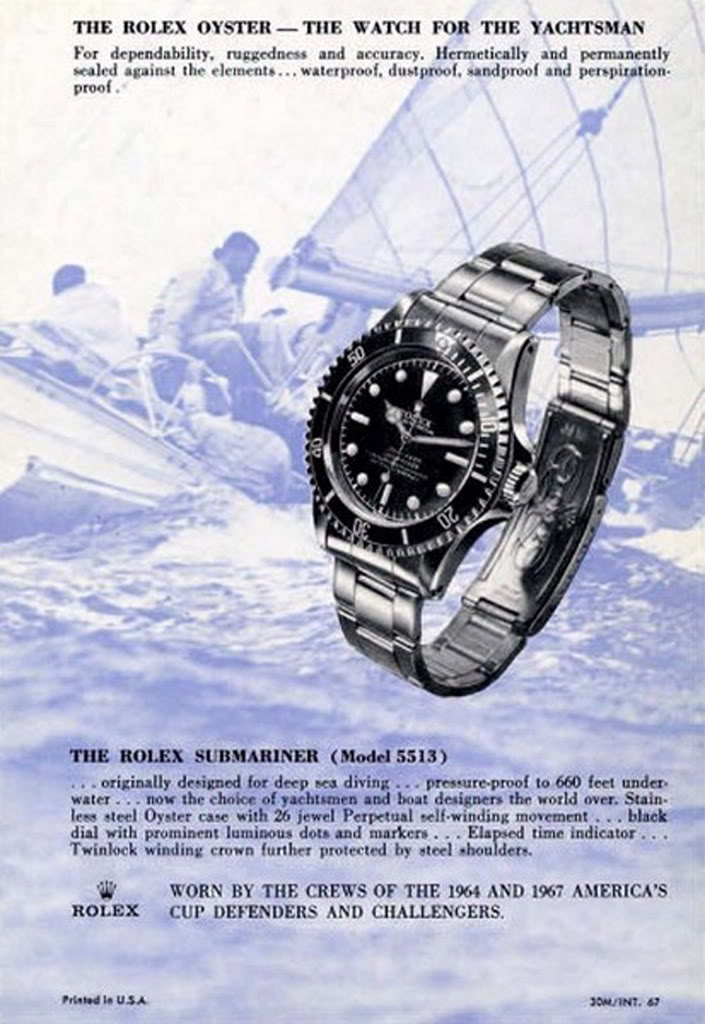 submariner - (documents) Rolex Submariner 5513 Advert55136gx