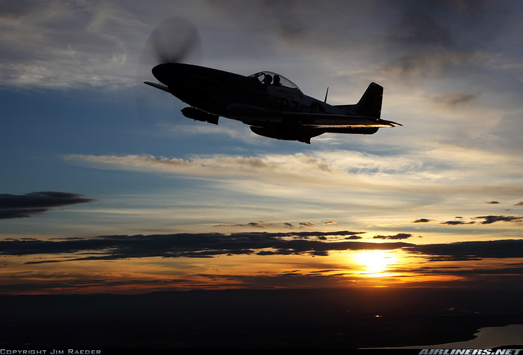 Sweet P-51 pic P-51sunset