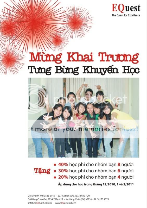 cơ hội học tập nhân dịp khai trương cơ sở mới của equest này moi người ơi! FlyerA4khaitruong