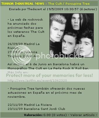 The Cult en España!!! Terrorindustrial