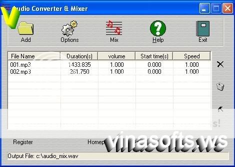 Audio to Video Mixer v3.2 - Lồng tiếng nói hoặc bài hát minh họa của mình vào 1 clip Hh